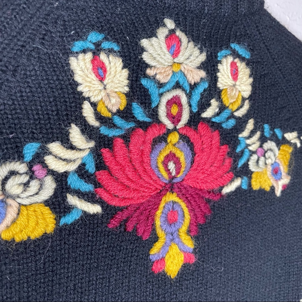 Anthropologie Sleeping on Snow lambs Wool Zip Cardigan - Picture 9 of 10